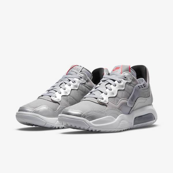 Women's Nike Jordan MA2 Trainers Grey / Metal Silver / Platinum / Black | NK540KZV