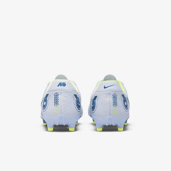 Women's Nike Mercurial Vapor 14 Academy MG Multi-Ground Football Shoes Grey / Light Blue / Blue | NK296ADH