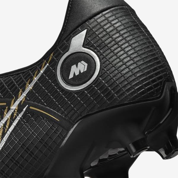 Women's Nike Mercurial Vapor 14 Academy MG Multi-Ground Football Shoes Black / Metal Silver / Grey / Metal Gold | NK907WGD