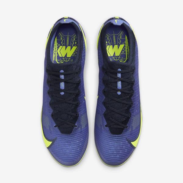 Women's Nike Mercurial Vapor 14 Elite FG Firm-Ground Football Shoes Blue | NK756PQT