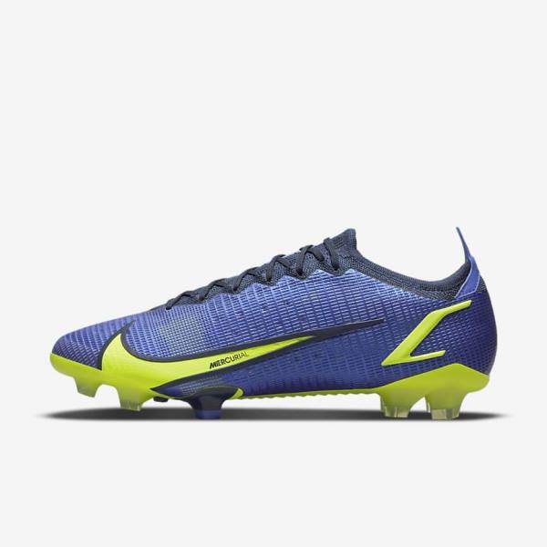 Women\'s Nike Mercurial Vapor 14 Elite FG Firm-Ground Football Shoes Blue | NK756PQT