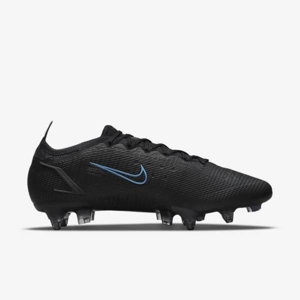 Women's Nike Mercurial Vapor 14 Elite SG-Pro AC Soft-Ground Football Shoes Black / Grey | NK345RID