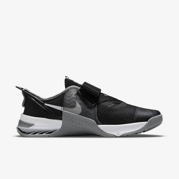 Women's Nike Metcon 7 FlyEase Training Shoes Black / Grey / White / Platinum | NK029BRD