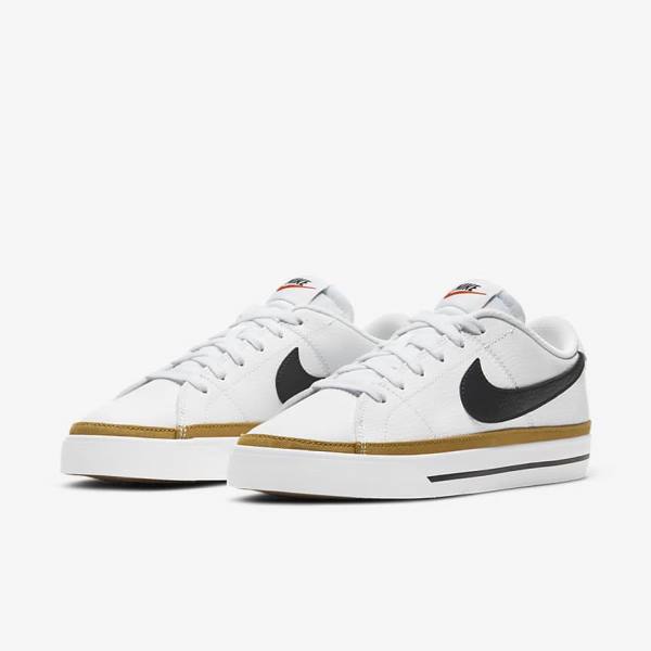 Women's Nike NikeCourt Legacy Trainers White / Black | NK578DUN