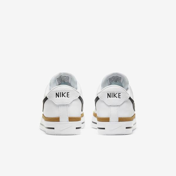 Women's Nike NikeCourt Legacy Trainers White / Black | NK578DUN