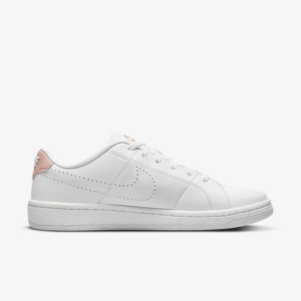 Women's Nike NikeCourt Royale 2 Next Nature Trainers White / Black / Rose | NK492NCA