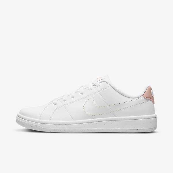 Women\'s Nike NikeCourt Royale 2 Next Nature Trainers White / Black / Rose | NK492NCA