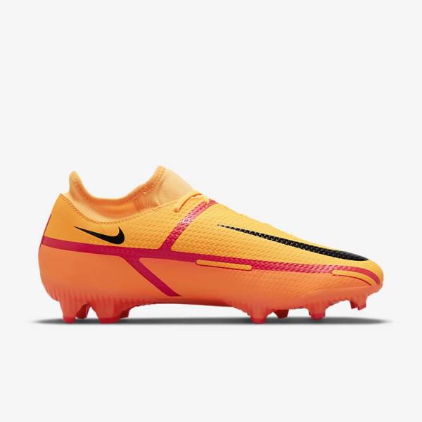 Women's Nike Phantom GT2 Academy Dynamic Fit MG Multi-Ground Football Shoes Orange / Light Red / Black | NK763CEV