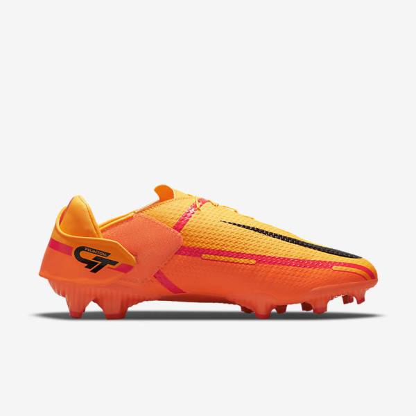 Women's Nike Phantom GT2 Academy FlyEase MG Multi-Grounds Football Shoes Orange / Light Red / Black | NK634GVI