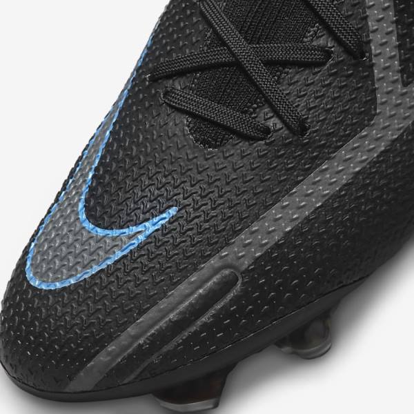 Women's Nike Phantom GT2 Elite FG Firm-Ground Football Shoes Black / Grey | NK752LVR