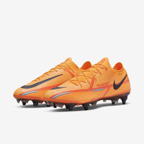 Women's Nike Phantom GT2 Elite SG-Pro AC Soft-Ground Football Shoes Orange / Light Red / Black | NK039OWS