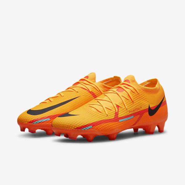 Women's Nike Phantom GT2 Pro FG Firm-Ground Football Shoes Orange / Light Red / Black | NK860RSK