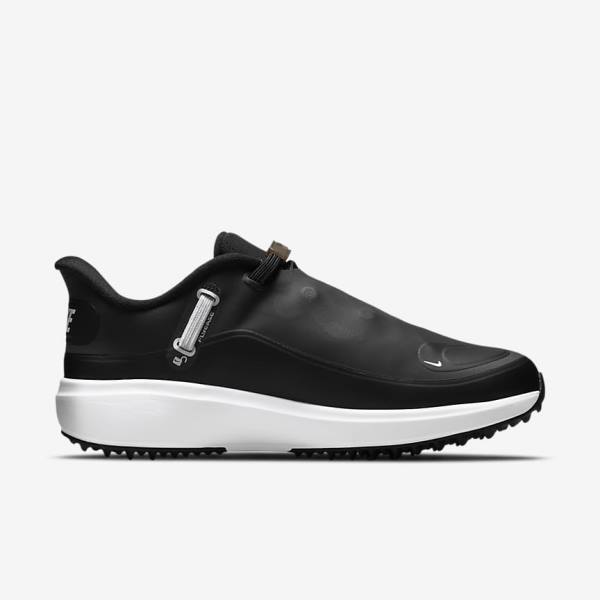 Women's Nike React Ace Tour Golf Shoes Black / Metal Dark Grey / White | NK865YPA