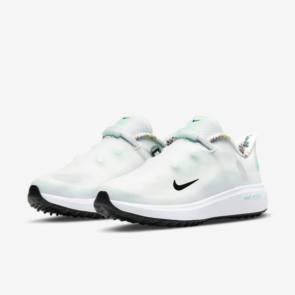 Women's Nike React Ace Tour Golf Shoes White / Platinum / Mint / Black | NK026QZA