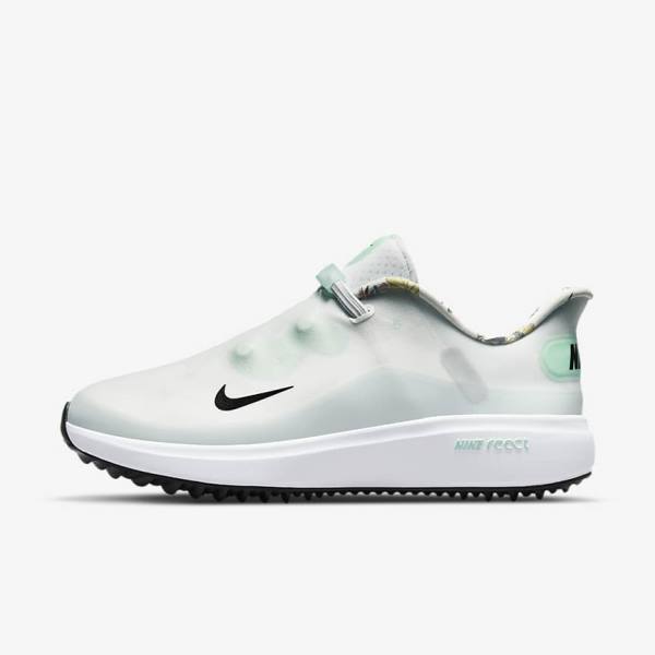 Women\'s Nike React Ace Tour Golf Shoes White / Platinum / Mint / Black | NK026QZA