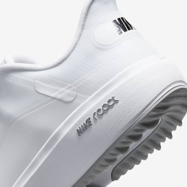 Women's Nike React Ace Tour Golf Shoes White / Light Grey / Black | NK251HPI