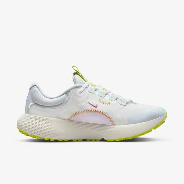 Women's Nike React Escape Run Road Running Shoes White / Green / Multicolor | NK341RYI