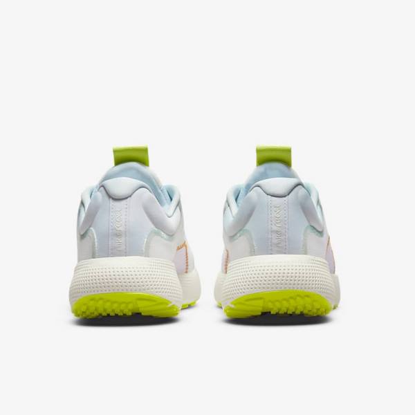 Women's Nike React Escape Run Road Running Shoes White / Green / Multicolor | NK341RYI