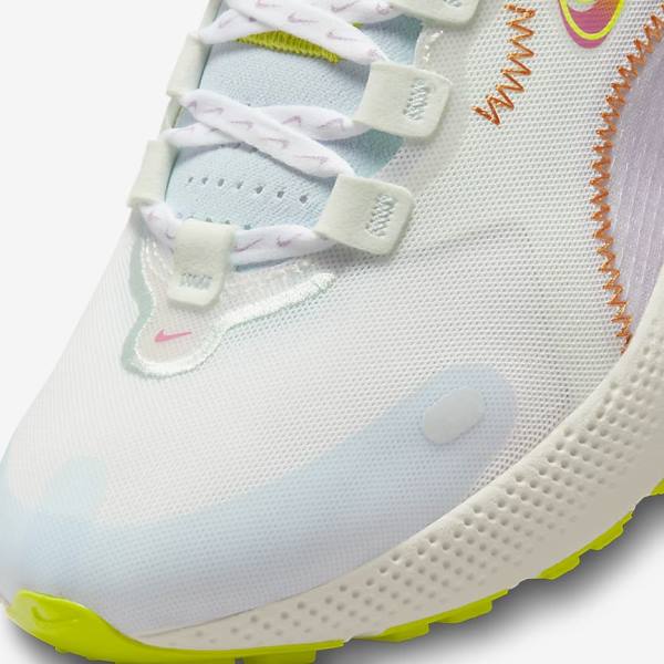 Women's Nike React Escape Run Road Running Shoes White / Green / Multicolor | NK341RYI