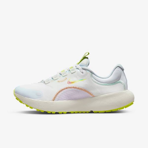 Women\'s Nike React Escape Run Road Running Shoes White / Green / Multicolor | NK341RYI