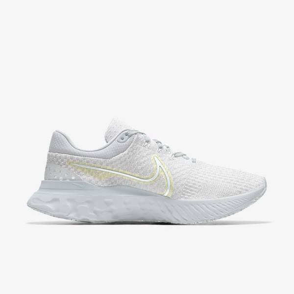 Women's Nike React Infinity Run 3 By You Custom Road Running Shoes White | NK279CDG