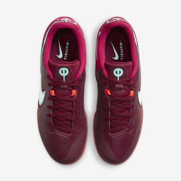 Women's Nike React Tiempo Legend 9 Pro IC Indoor-Court Football Shoes Red / Light Red / White | NK481KUL