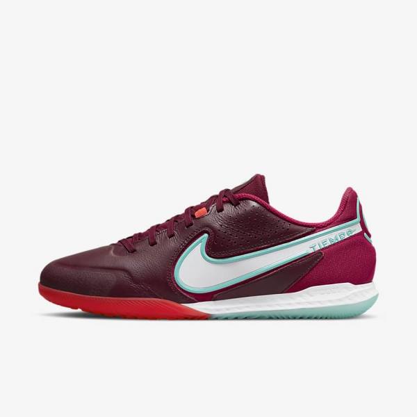 Women\'s Nike React Tiempo Legend 9 Pro IC Indoor-Court Football Shoes Red / Light Red / White | NK481KUL