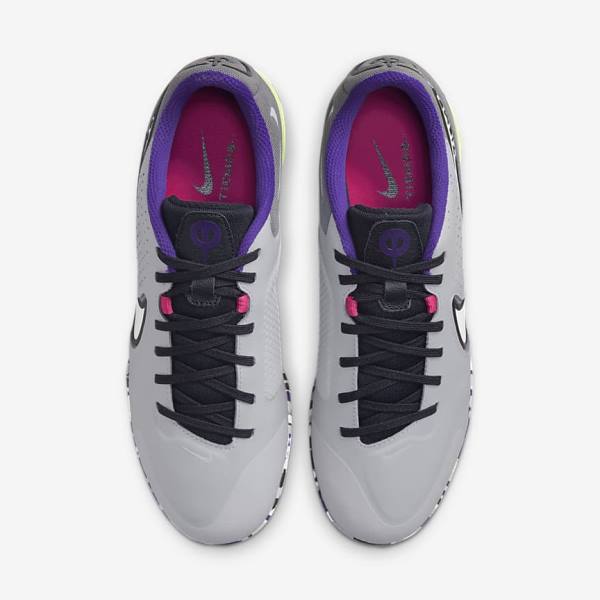 Women's Nike React Tiempo Legend 9 Pro IC Indoor-Court Football Shoes Light Grey / White | NK902DXN