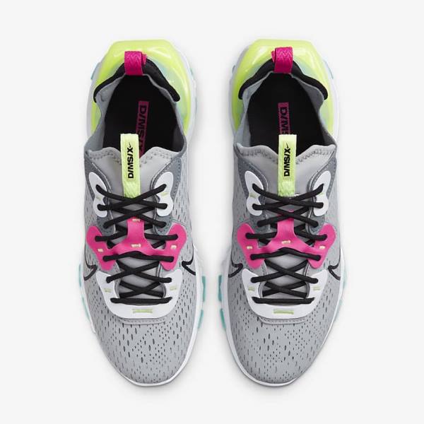 Women's Nike React Vision Trainers Grey / Pink / Black | NK348WKZ