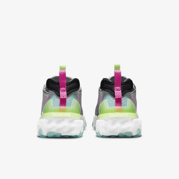 Women's Nike React Vision Trainers Grey / Pink / Black | NK348WKZ