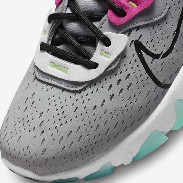 Women's Nike React Vision Trainers Grey / Pink / Black | NK348WKZ