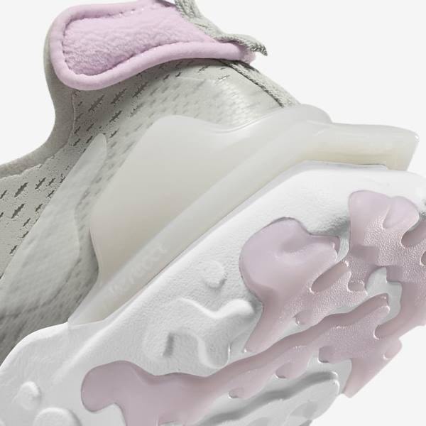 Women's Nike React Vision Trainers Light Beige / White / Pink | NK821OWJ