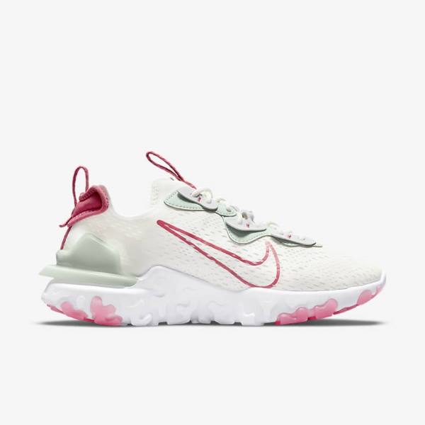 Women's Nike React Vision Trainers Platinum / Pink | NK310JRX