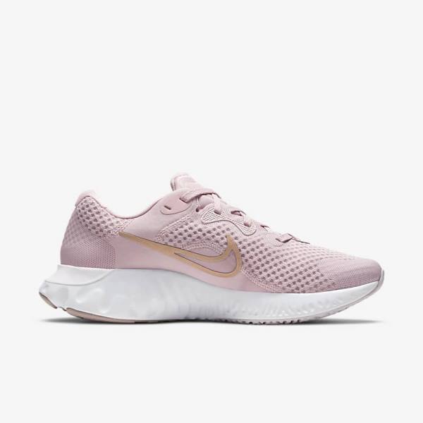 Women's Nike Renew Run 2 Road Running Shoes Light Purple / White / Metal Red Brown | NK235TZC