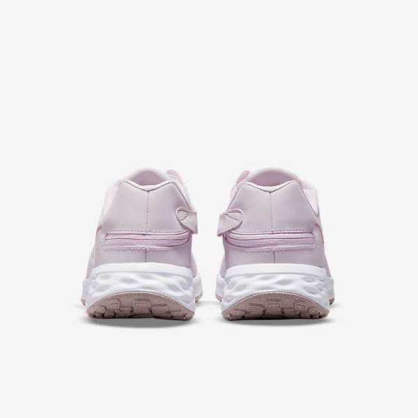 Women's Nike Revolution 6 FlyEase Next Nature Easy On-Off Road Running Shoes Light Purple / White | NK023EGY