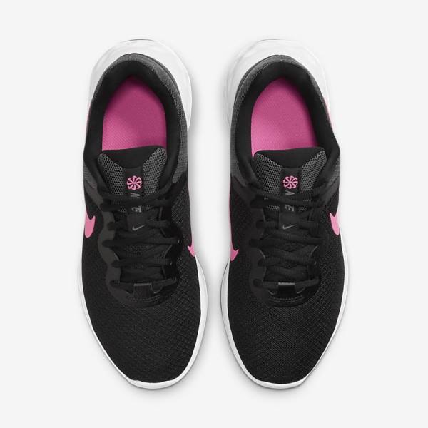 Women's Nike Revolution 6 Next Nature Road Running Shoes Black / Grey / Pink | NK691RTE