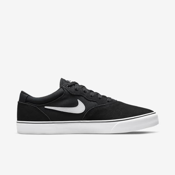 Women's Nike SB Chron 2 Skate Shoes Black / White | NK215VXB