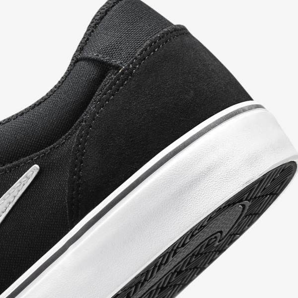 Women's Nike SB Chron 2 Skate Shoes Black / White | NK215VXB