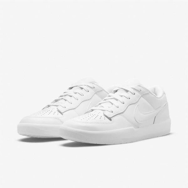 Women's Nike SB Force 58 Premium Trainers White | NK653KSN