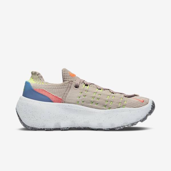 Women's Nike Space Hippie 04 Trainers Grey / Blue / Light Red / Orange | NK530JSL