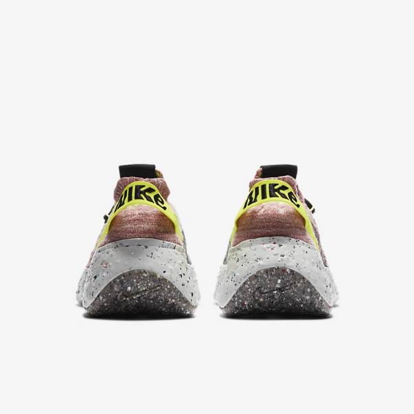 Women's Nike Space Hippie 04 Trainers Lemon / Light Pink / Black | NK326TWC