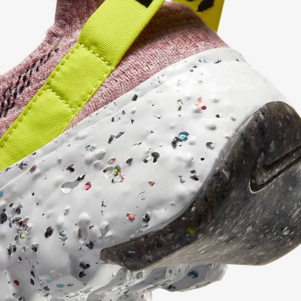 Women's Nike Space Hippie 04 Trainers Lemon / Light Pink / Black | NK326TWC