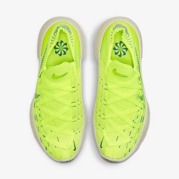 Women's Nike Space Hippie 04 Trainers Light Lemon / Green / Turquoise | NK791ZBA