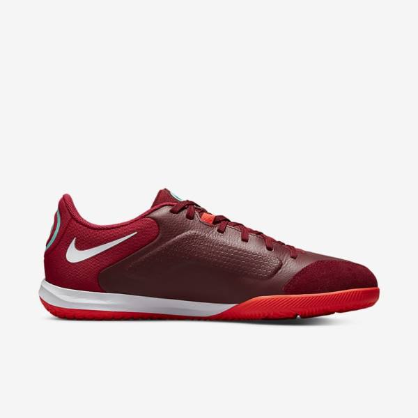 Women's Nike Tiempo Legend 9 Academy IC Indoor-Court Football Shoes Red / Light Red / White | NK054EAM