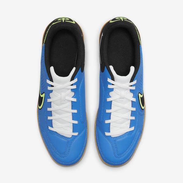 Women's Nike Tiempo Legend 9 Club IC Indoor-Court Football Shoes Light Blue / Light Green / Brown / Black | NK823EJA