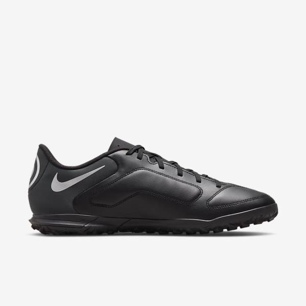 Women's Nike Tiempo Legend 9 Club TF Turf Football Shoes Black / Dark Grey | NK014WCF