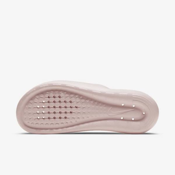 Women's Nike Victori One Shower Slides Rose / Rose / White | NK925ZNT