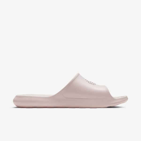 Women's Nike Victori One Shower Slides Rose / Rose / White | NK925ZNT