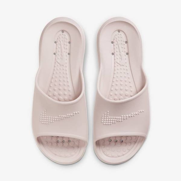 Women's Nike Victori One Shower Slides Rose / Rose / White | NK925ZNT