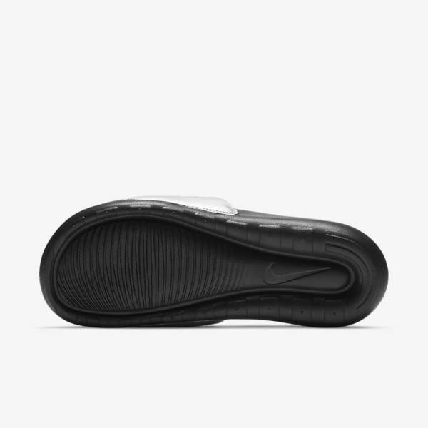 Women's Nike Victori One Slides Black / Metal Silver / Black | NK126DYG